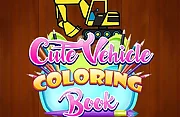 Cute Vehicle Coloring Book