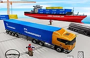 Cargo Transport Truck Driving