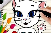Talking Angela Coloring Book