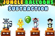 Jungle Balloons Subtraction