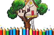 Tree House Coloring Book