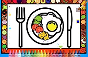 Color and Decorate Dinner Plate