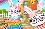 Bunnies Get Ready for Easter